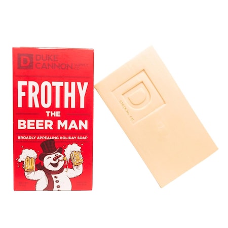 Duke Cannon Duke Cannon Frothy the Beer Man Woodsy/Sandalwood Scent Soap Bar 10 oz 1 pk 01HOLIDAYFROTHY